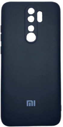 Накладка для Xiaomi Redmi Note 8 pro Silicone cover без логотипа черная