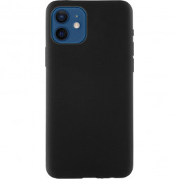 Чехол-накладка для i-Phone 12 mini 5.4" силикон матовый чёрный