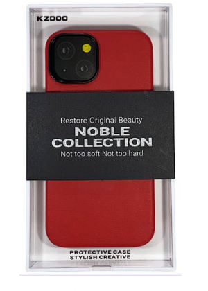 Накладка для i-Phone 14 K-Doo Noble кожаная красный