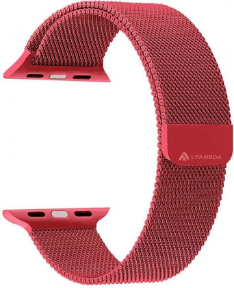 Сменный браслет для Apple Watch 42-44mm Milano алый