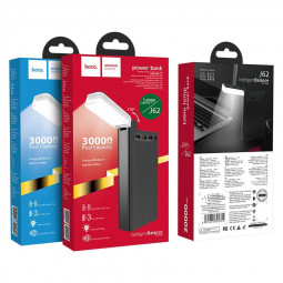 Powerbank Hoco J62 30000mAh 3USB+Micro+Type-C белый