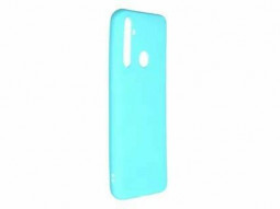 Накладка для Samsung Galaxy A21 Silicone cover голубая