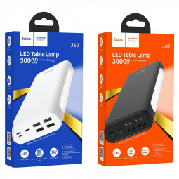 Powerbank Hoco J60 30000mAh 4USB+Lightning+Micro+Type-C белый
