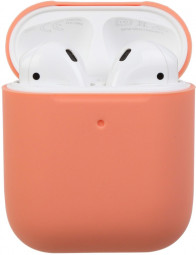Силиконовый чехол для AirPods персиковый