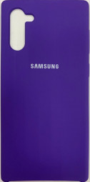Накладка для Samsung Galaxy Note 10 Silicone cover фиолетовая