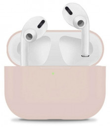 Силиконовый чехол для AirPods бежевый