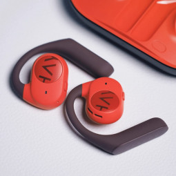 Наушники беспроводные Bluetooth Haylou OW01 Purfree красно-черные