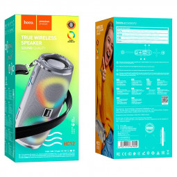 Bluetooth колонка Hoco HC12 BT5.0/2400mAh/4ч/10Вт/TF/FM/USB/AUX серая