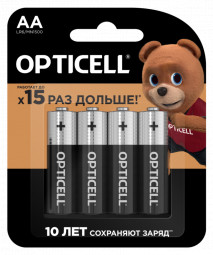 Батарейка алкалиновая Opticell Basic AA/LR03/BL4