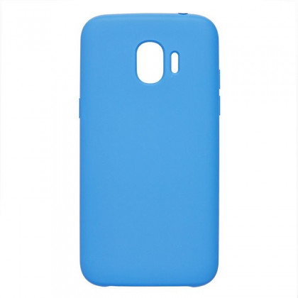 Накладка для Samsung Galaxy A5 (2018)/A8 (2018) Silicone cover голубая