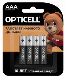 Батарейка алкалиновая Opticell Basic AAA/LR03/BL4