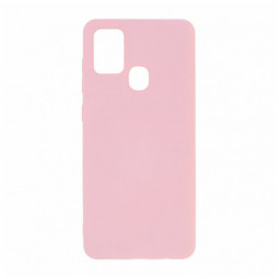 Накладка для Samsung Galaxy A21S Silicone cover розовая