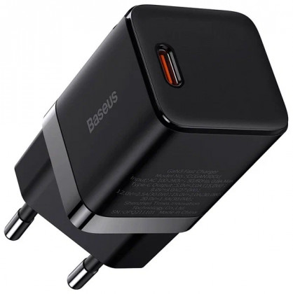 Сетевое зар. устр. Baseus GaN3 Fast Charger 1USB-C 30W (CCGN010101) черное