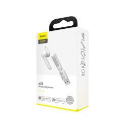 Bluetooth-гарнитура Baseus Encok A05 BT5.0/50mAh/6ч (NGA05-02) белая