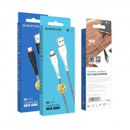 Usb Кабель-зарядка Micro Borofone BX25 Powerful 2.4A 1м золотисто-черный