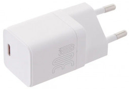 Сетевое зар. устр. Baseus GaN3 Fast Charger 1USB-C 30W (CCGN010102) белое