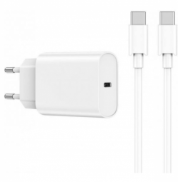 Сетевое зар. устр. WIWU Quick Wi-U001 с шнуром Type-C на Type-C 1C 60W белое