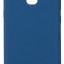 Накладка для Samsung Galaxy A5 2018/A8 2018 Silicone cover темно-синяя
