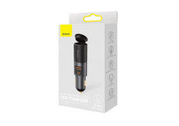 Автомобильное заряд. устр. Baseus Share 1USB/1C 3.4A 60W CCBT-C0G черное