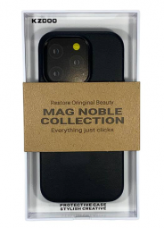Накладка для i-Phone 15 Pro K-Doo Mag Noble кожаная черная