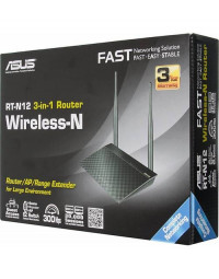 Wi-Fi роутер Asus RT-N12 черный