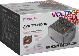 Стабилизатор напряжения Defender AVR Typhoon 600 200Вт черный