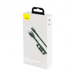 Usb Кабель-зарядка Micro+Lightning+Type-C Baseus Zinc Magnetic 1м 3A CA1T3-A06 зелёный