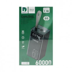 Powerbank Dsaila B5 60000mAh 2USB 2.4A черный