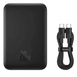 Powerbank с беспроводной зарядкой Baseus Magnetic Wireless 10000mAh 20W (PPCX030001) чёрный