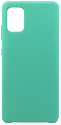 Накладка для Samsung Galaxy A51 Silicone cover бирюзовая