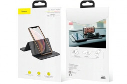 Коврик противоскользящий на торпеду Baseus Folding Bracket Antiskid Pad SUWNT-01 черный