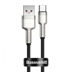 Usb Кабель-зарядка TYPE-C Baseus Cafule Series Metal Data Cable 66W 1м (CAKF000101) черный