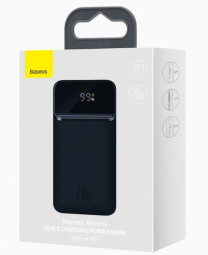 Powerbank с беспроводной зарядкой Baseus Magnetic 1USB/USB-C 10000mAh 20W (PPCX010201) черный