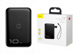 Powerbank с беспроводной зарядкой Baseus Mini S Bracket 10000mAh 18W (PPXFF10W-01) черный