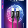 Usb Кабель-зарядка Type-C на Lightning Hoco X14 Double 3A 20W 1м в тканевой оплетке черный