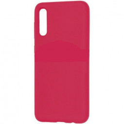 Накладка для Samsung Galaxy A70 Silicone cover малиновая
